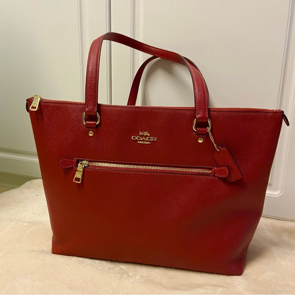 Coach Red Tote Bag